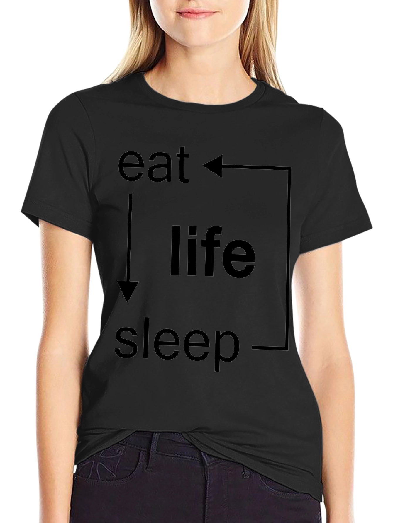 Eat Life Sleep Cycle Graphic T-Shirt