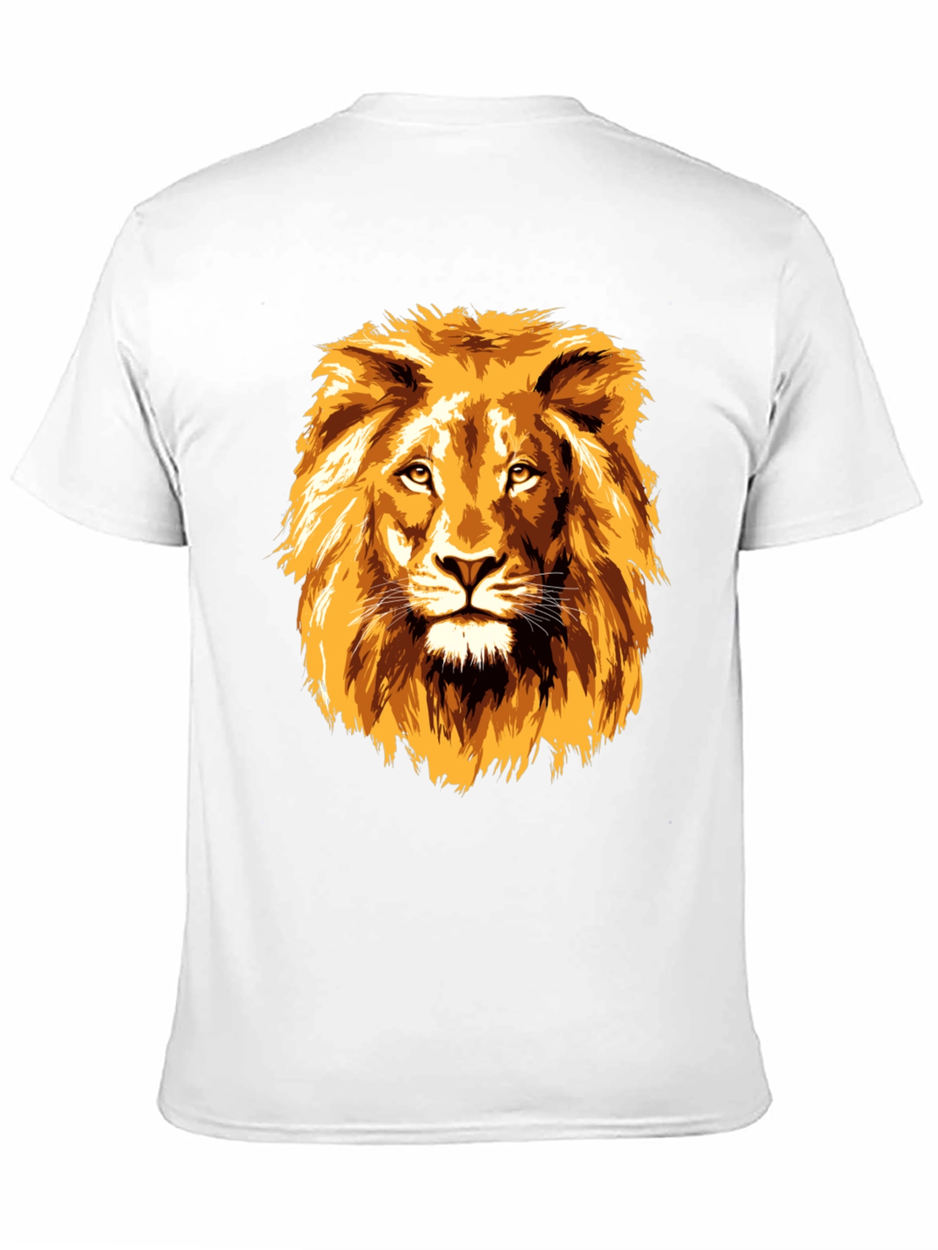 Lion Graphic Print Black T-Shirt