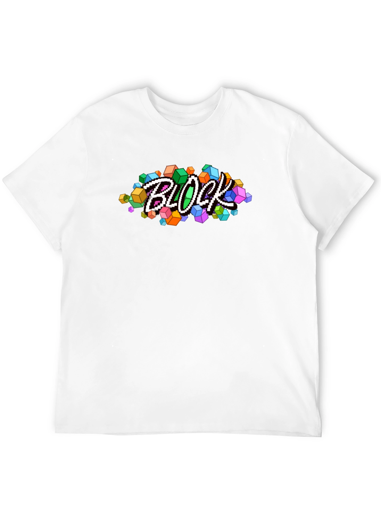 Pixel Block T-Shirt - Retro Gaming Style