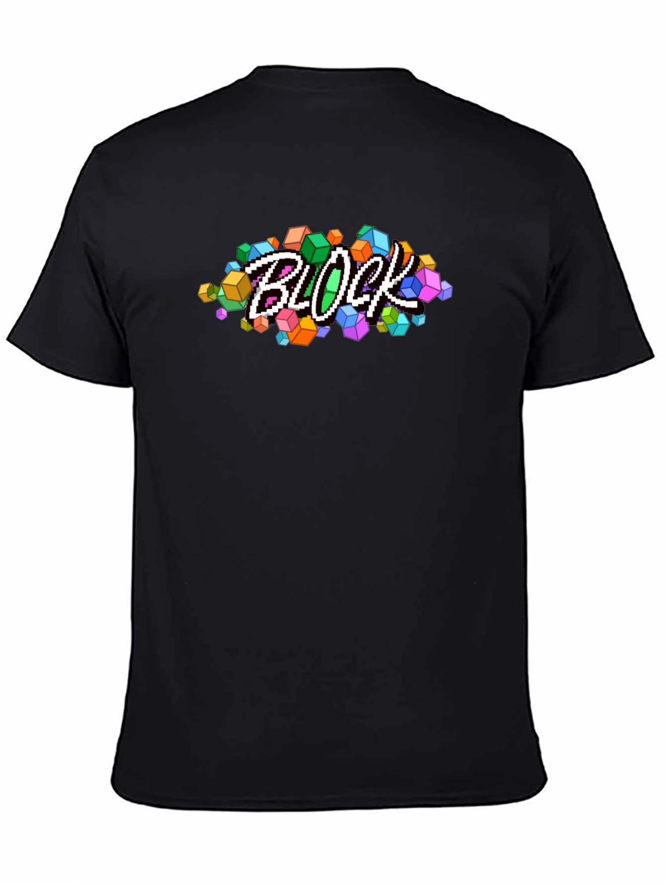 Pixel Block T-Shirt - Retro Gaming Style