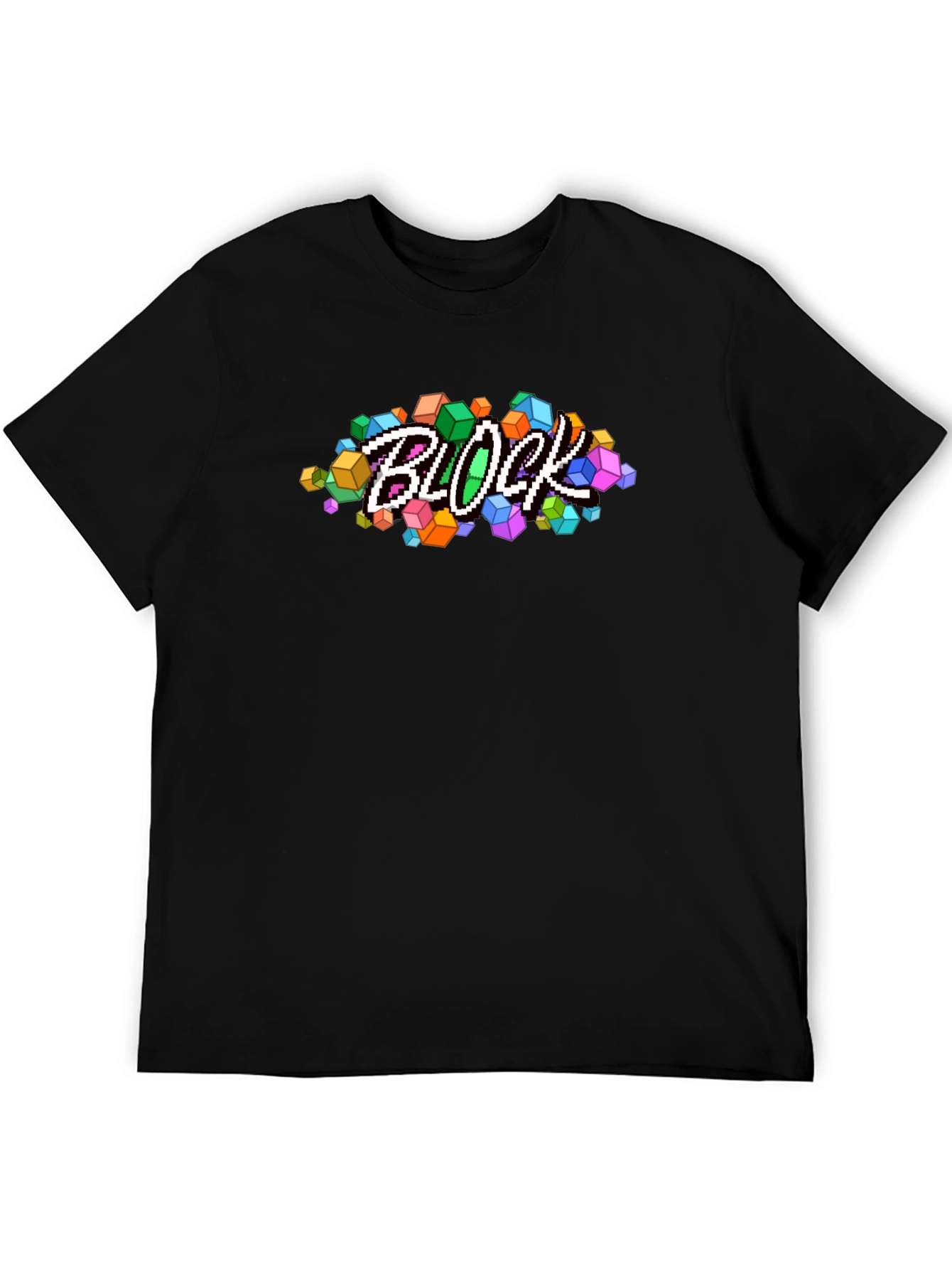 Pixel Block T-Shirt - Retro Gaming Style