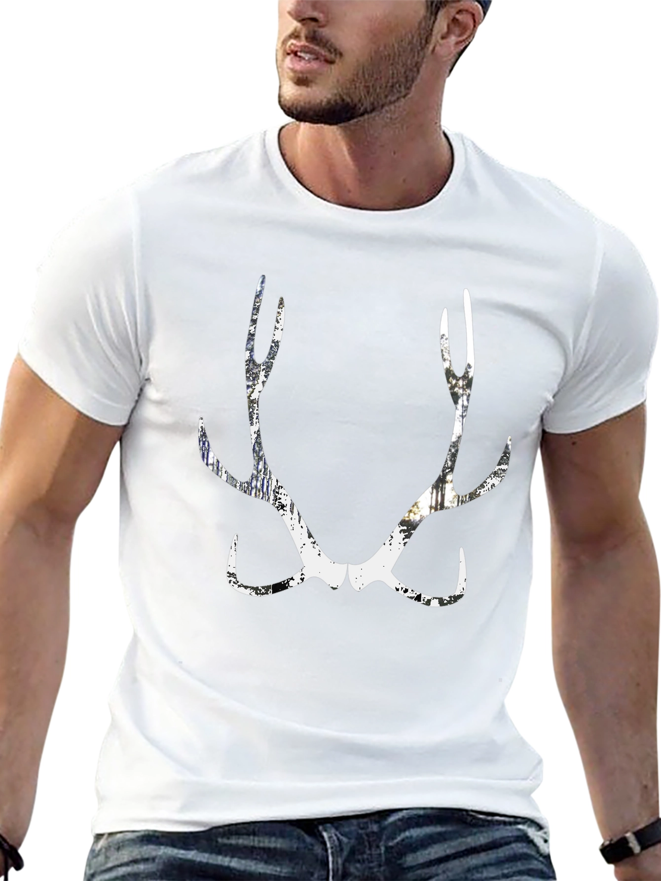 Antler Graphic T-Shirt - Urban Style
