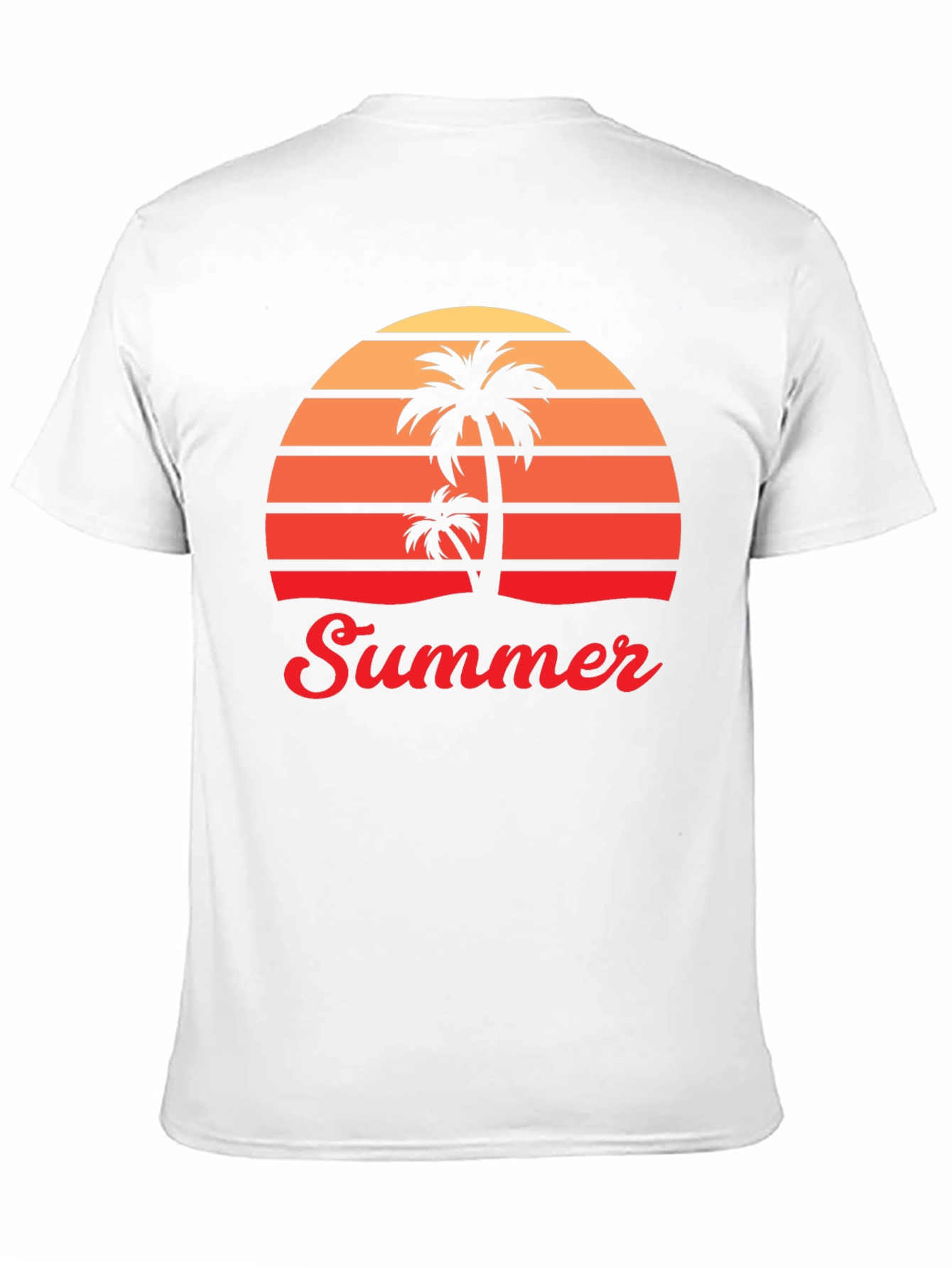 Retro Summer Palm Tree Graphic T-Shirt