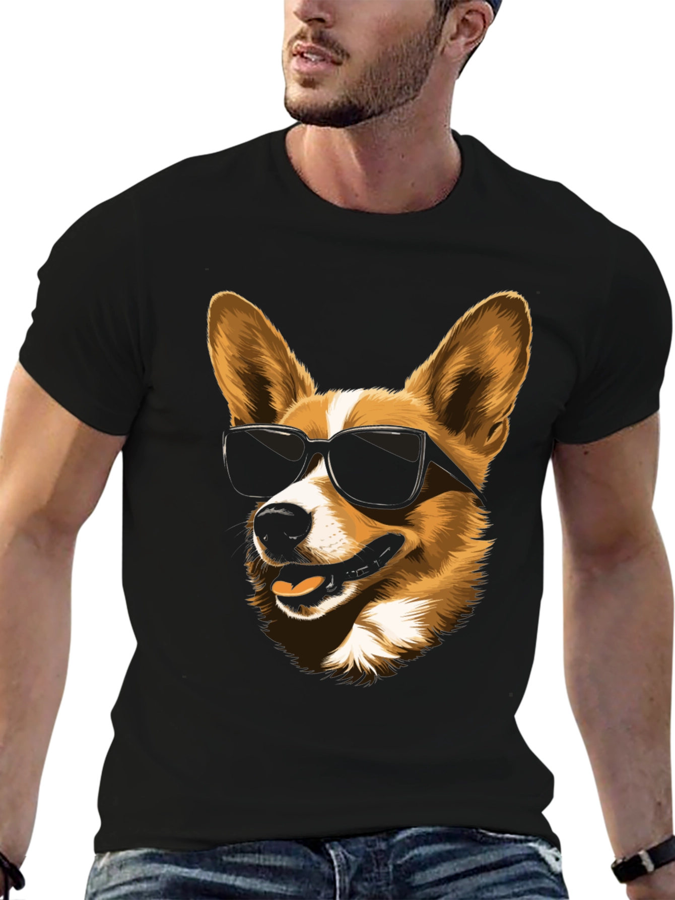 Cool Corgi Sunglasses Graphic Tee