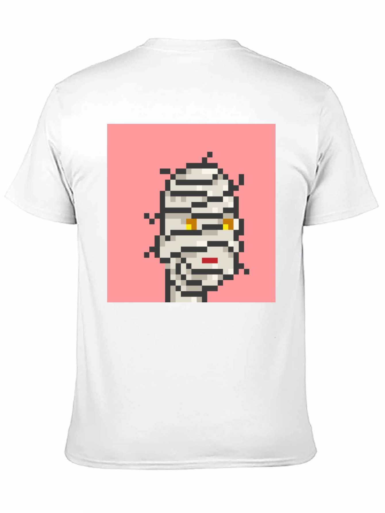 Pixelated Mummy Graphic Black T-Shirt