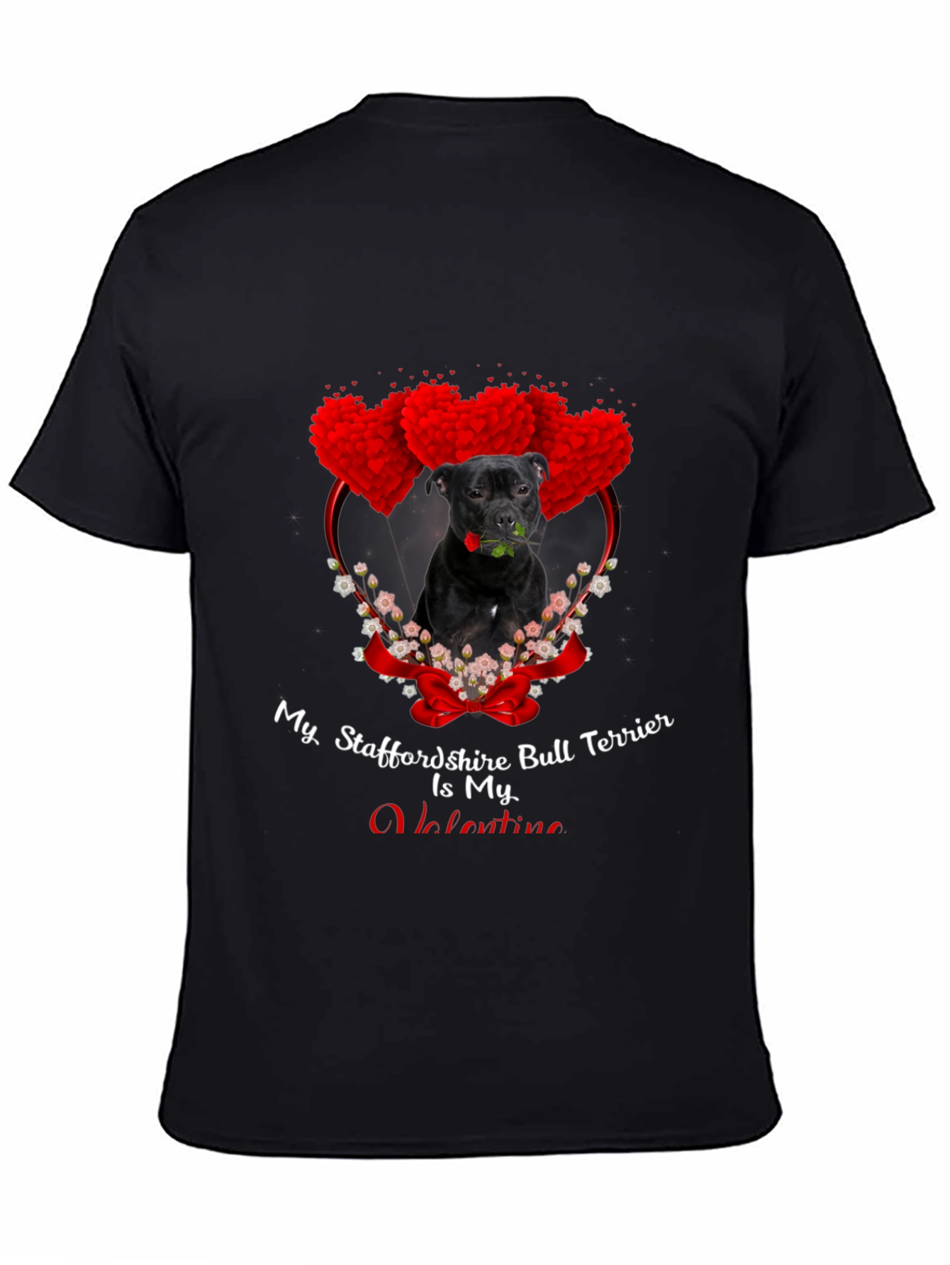 Staffordshire Bull Terrier Valentine T-Shirt
