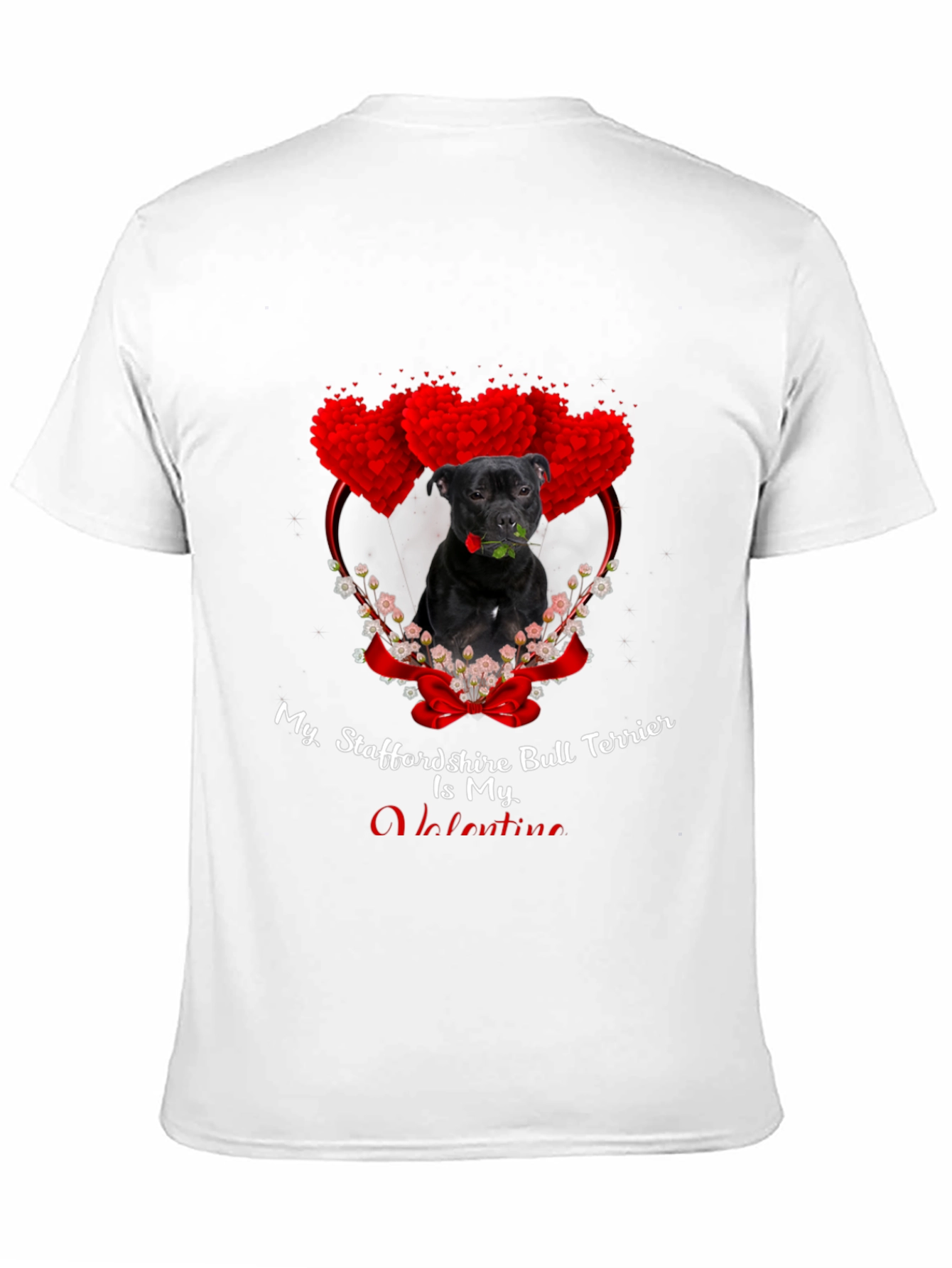 Staffordshire Bull Terrier Valentine T-Shirt