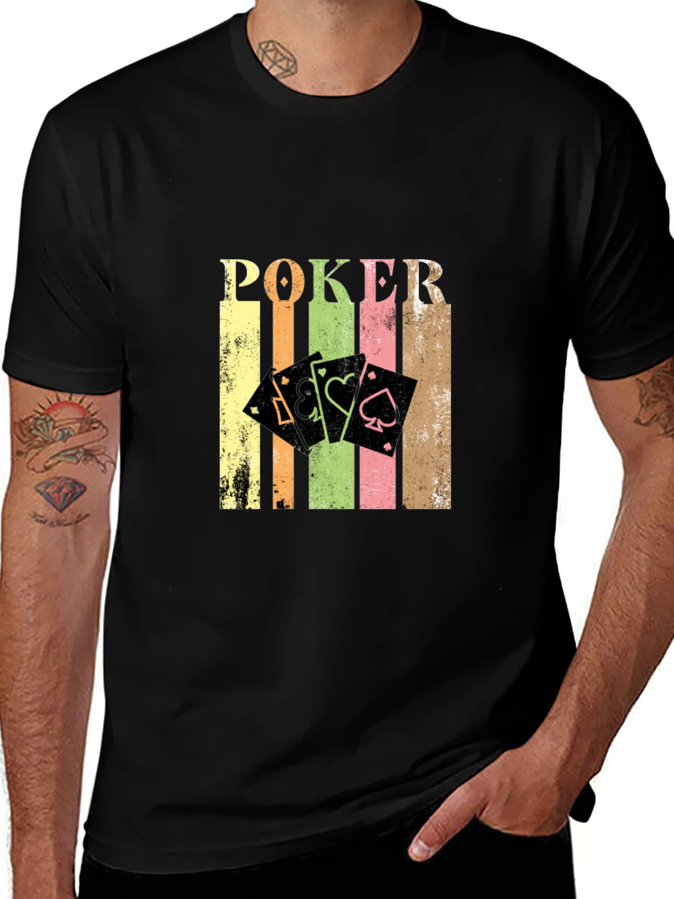 Retro Poker Card T-Shirt