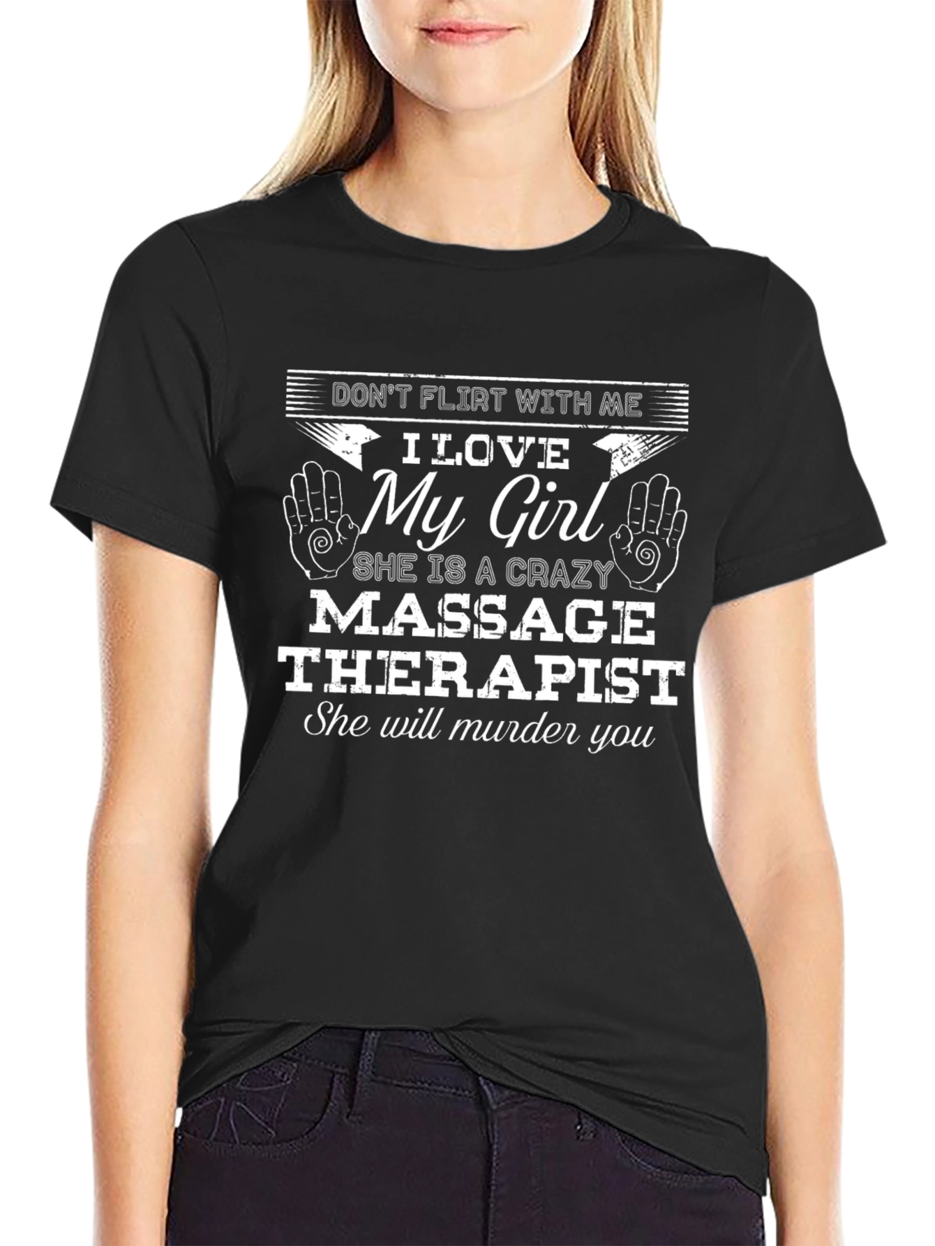 Dont Flirt Massage Therapist Novelty T-Shirt