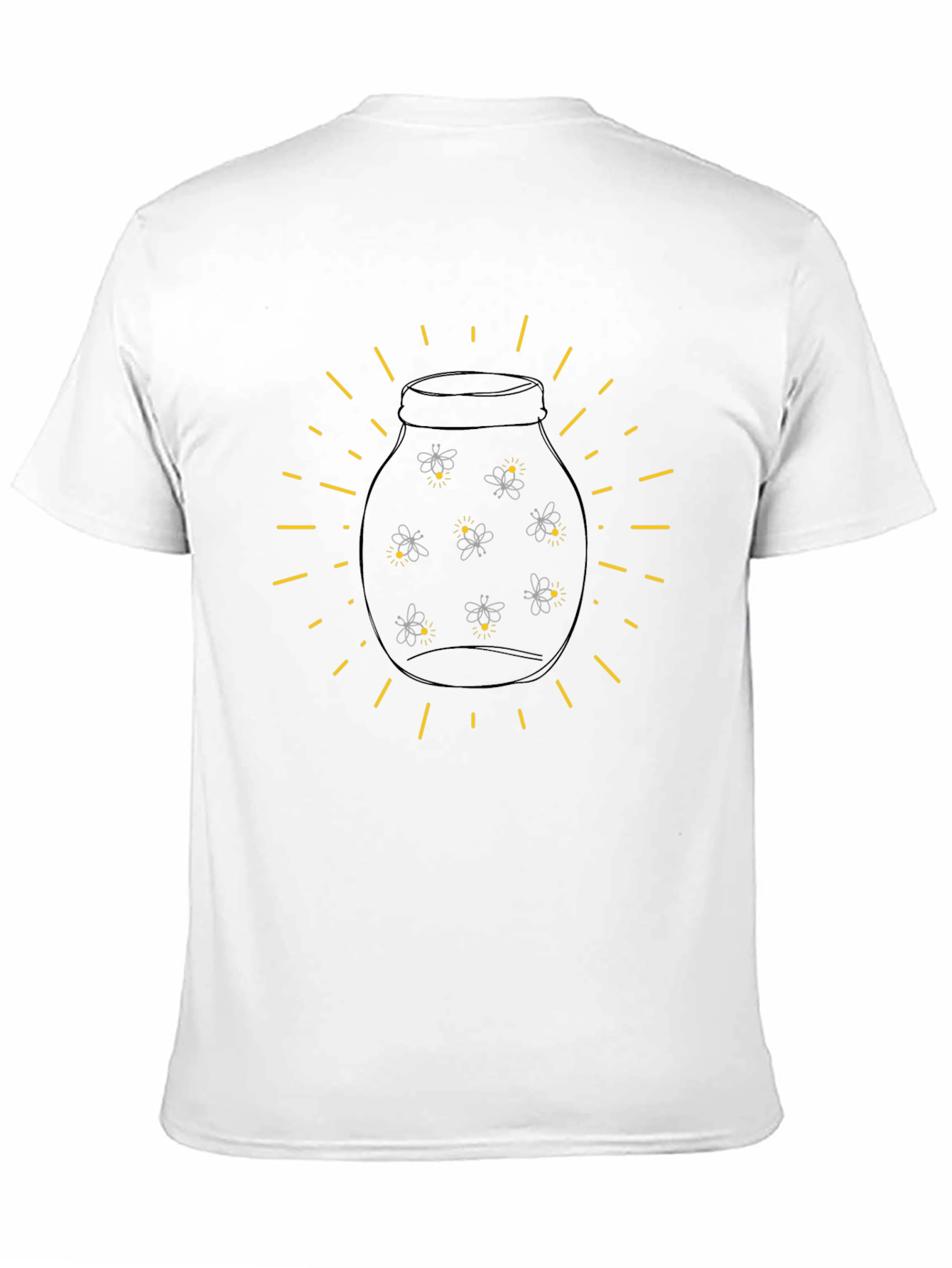 Firefly Jar Graphic Tee - Soft Black Cotton Shirt