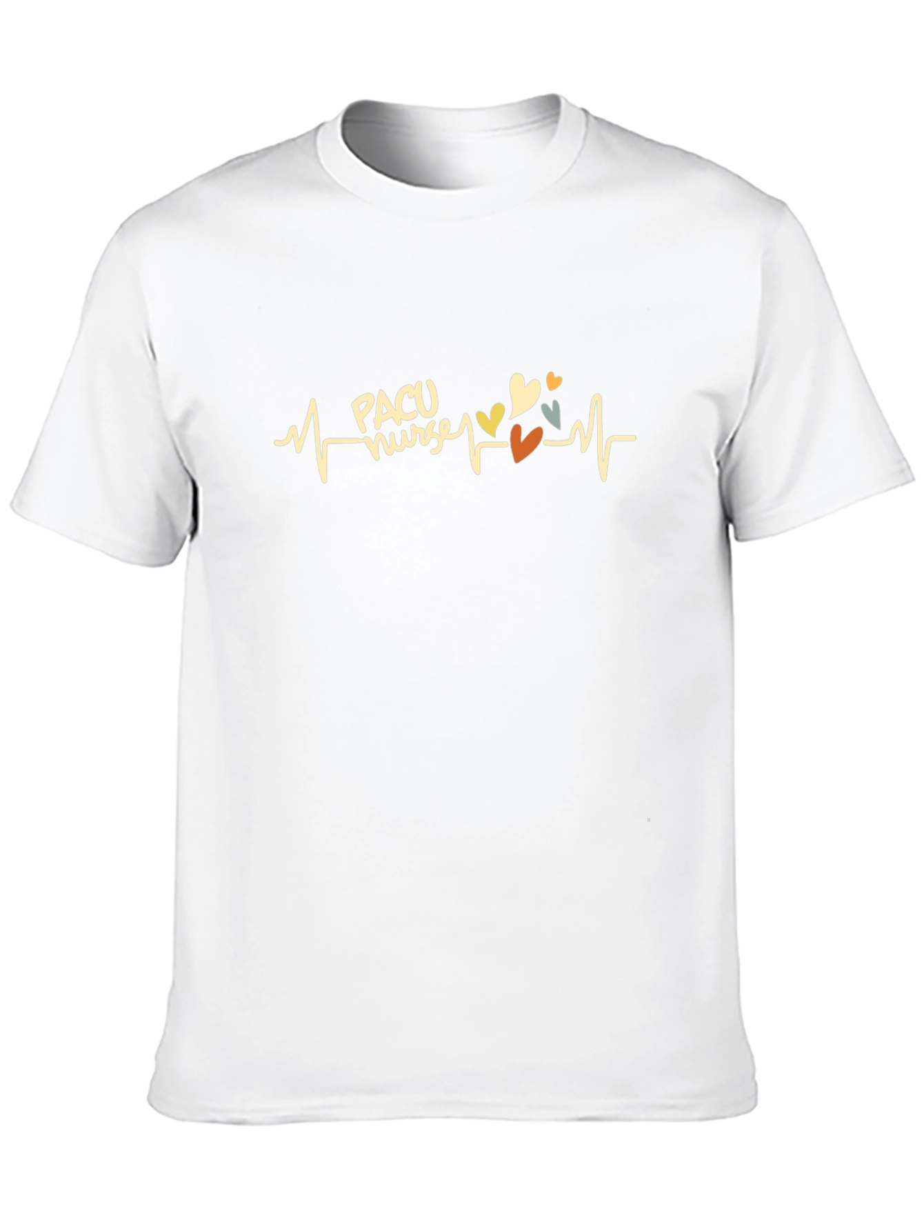 PACU Nurse Heartbeat T-Shirt - Stylish Medical Apparel