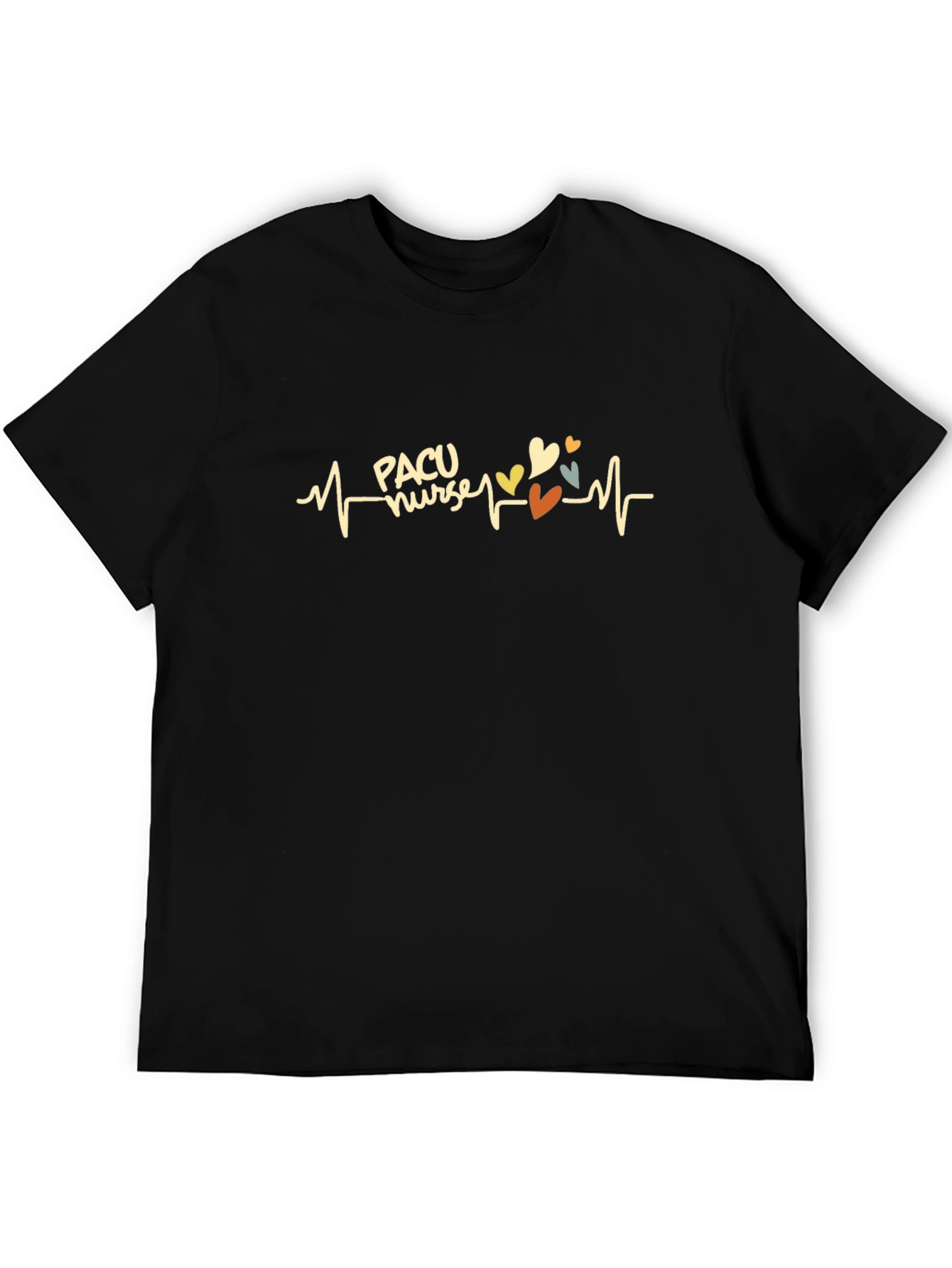 PACU Nurse Heartbeat T-Shirt - Stylish Medical Apparel