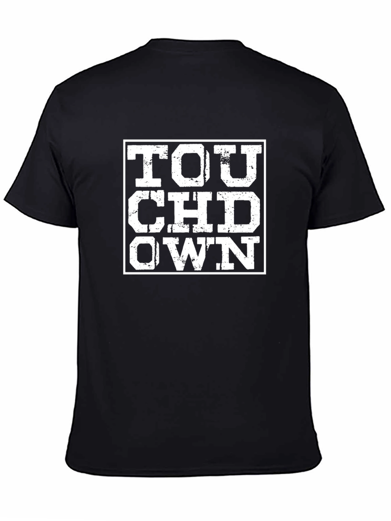 Touchdown Graphic T-Shirt - Black Cotton Tee