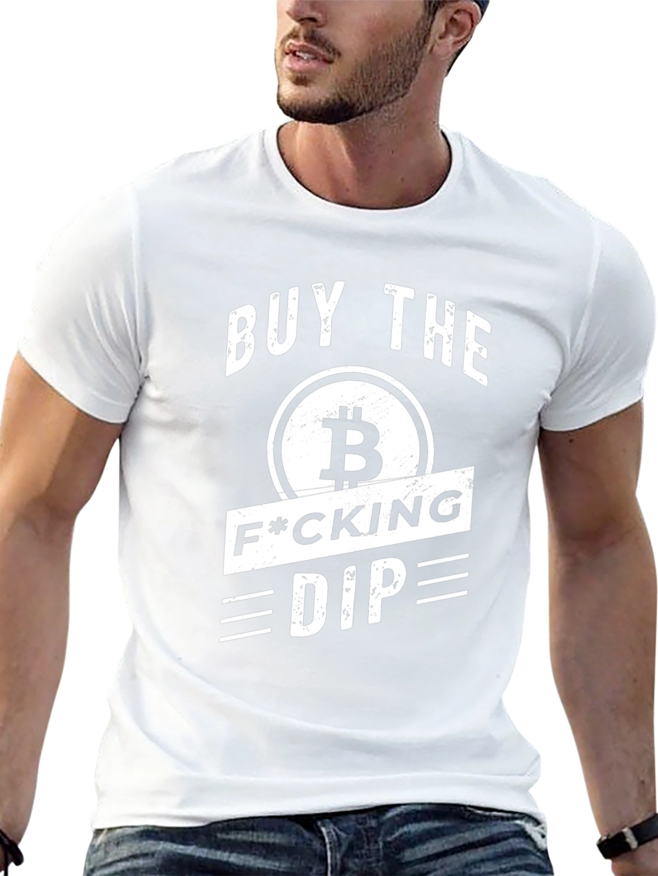 Buy the Dip Crypto Bitcoin Black T-Shirt