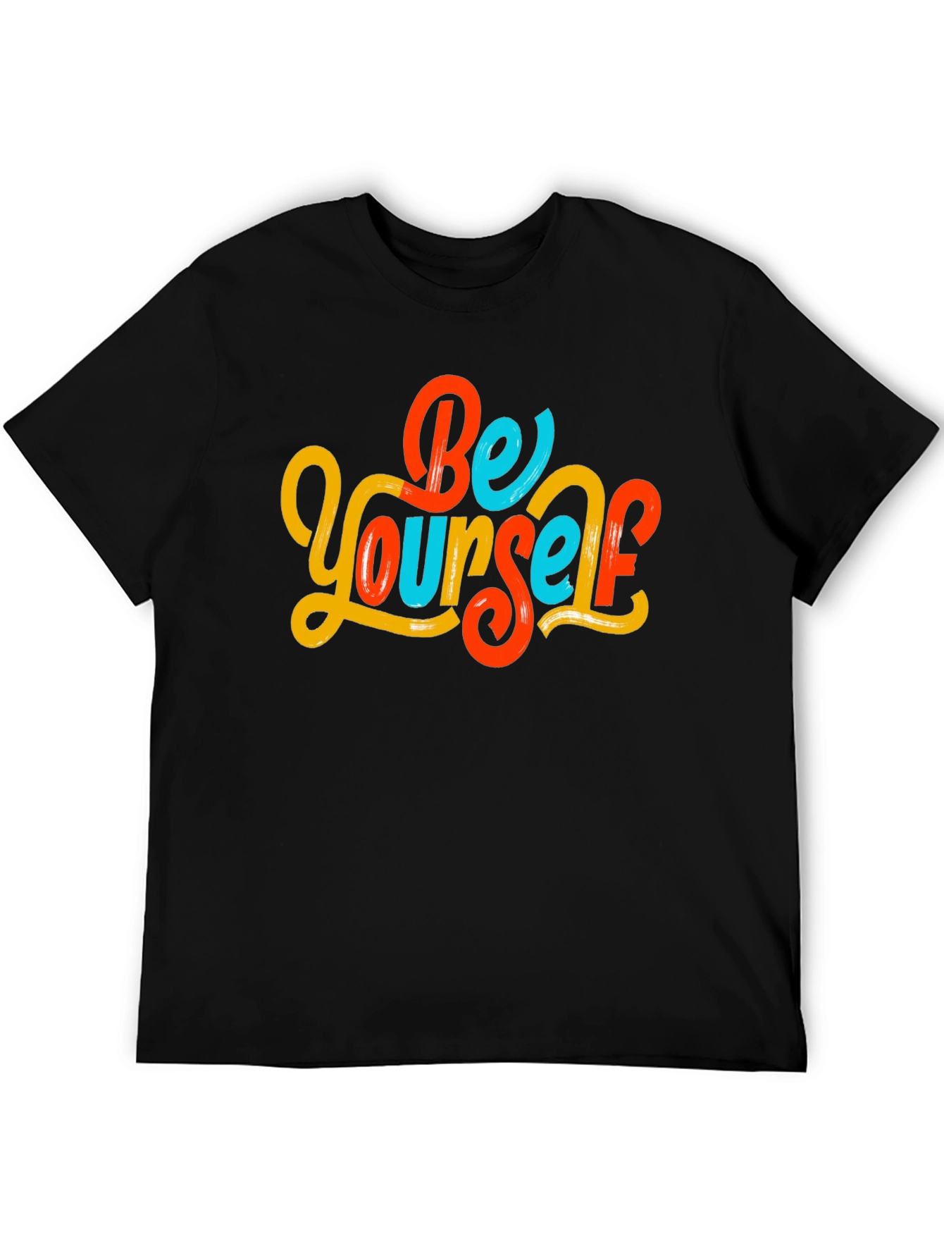 Be Yourself Graphic Tee - Mens Black T-Shirt