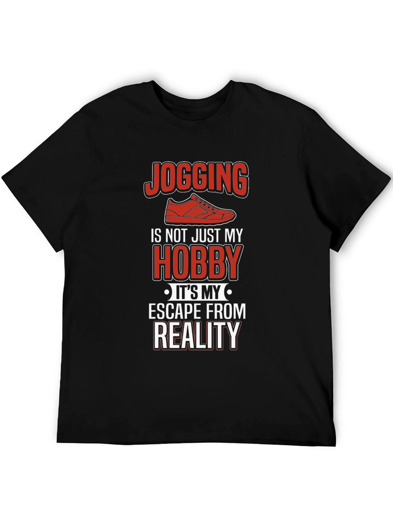 Jogging Hobby Graphic Tee - Escape From Reality T-Shirt