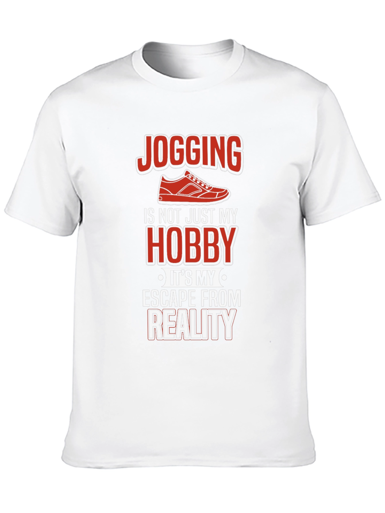 Jogging Hobby Graphic Tee - Escape From Reality T-Shirt