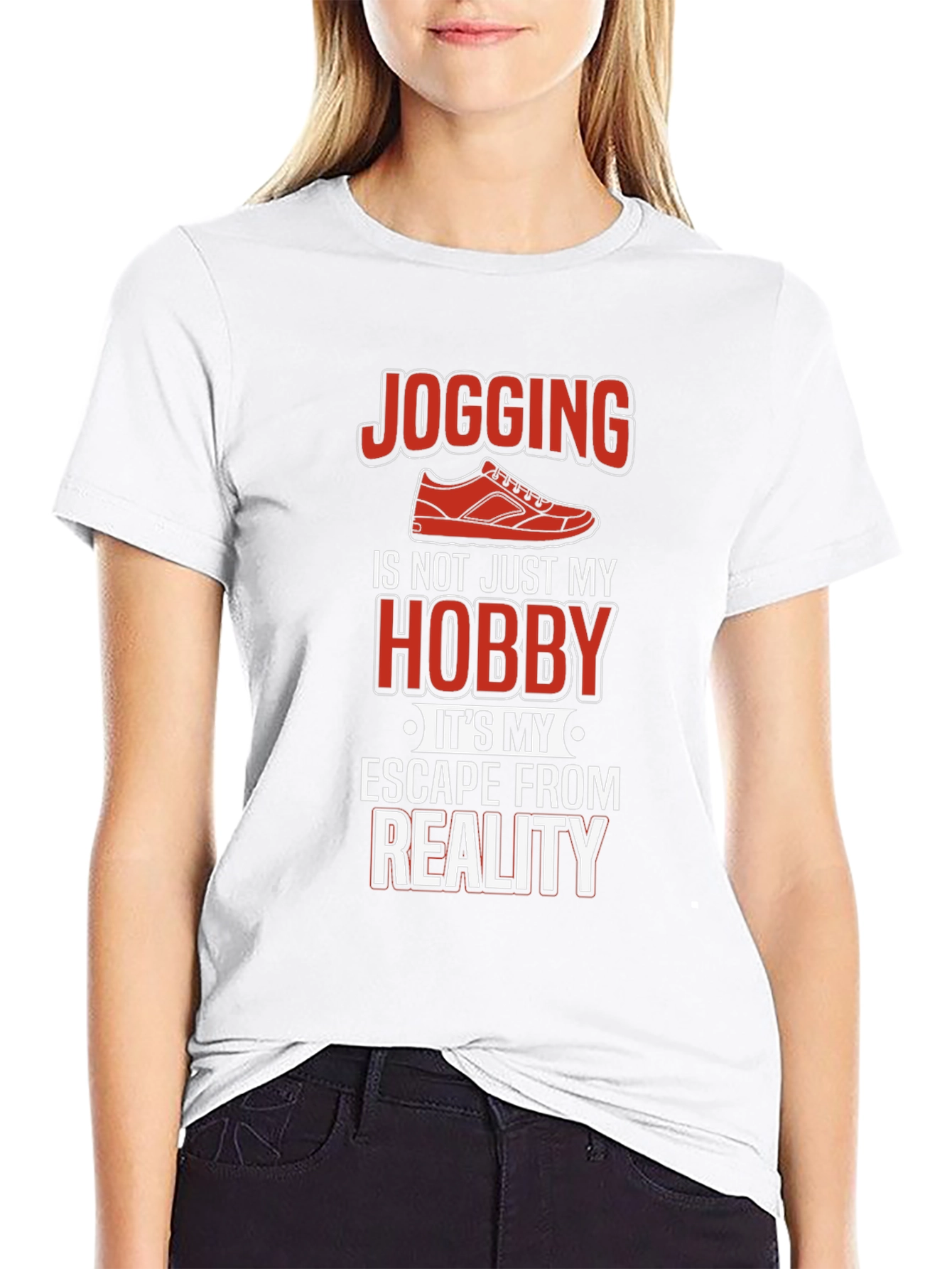 Jogging Hobby Graphic Tee - Escape From Reality T-Shirt