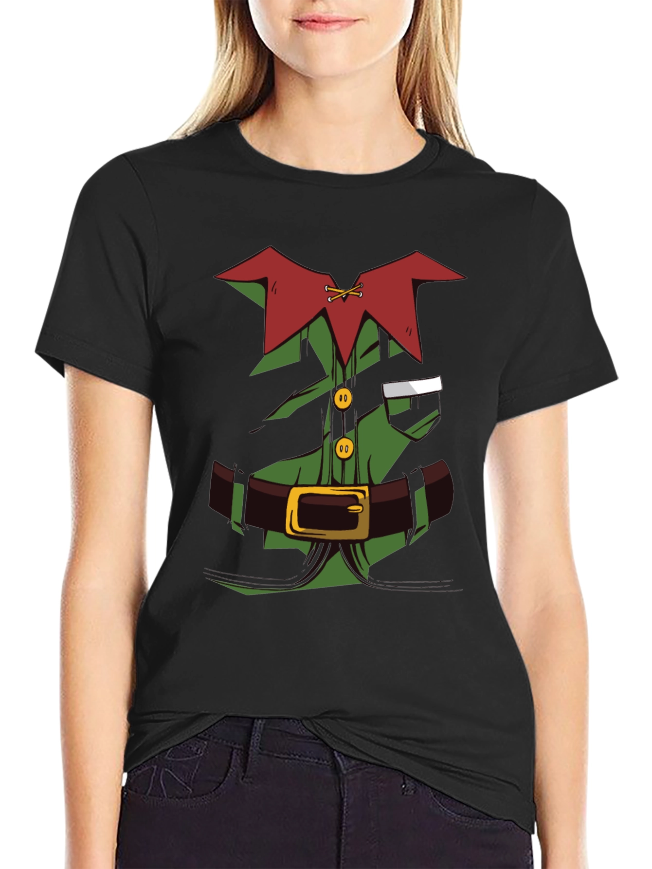 Elf Costume Graphic Tee - Holiday Fun