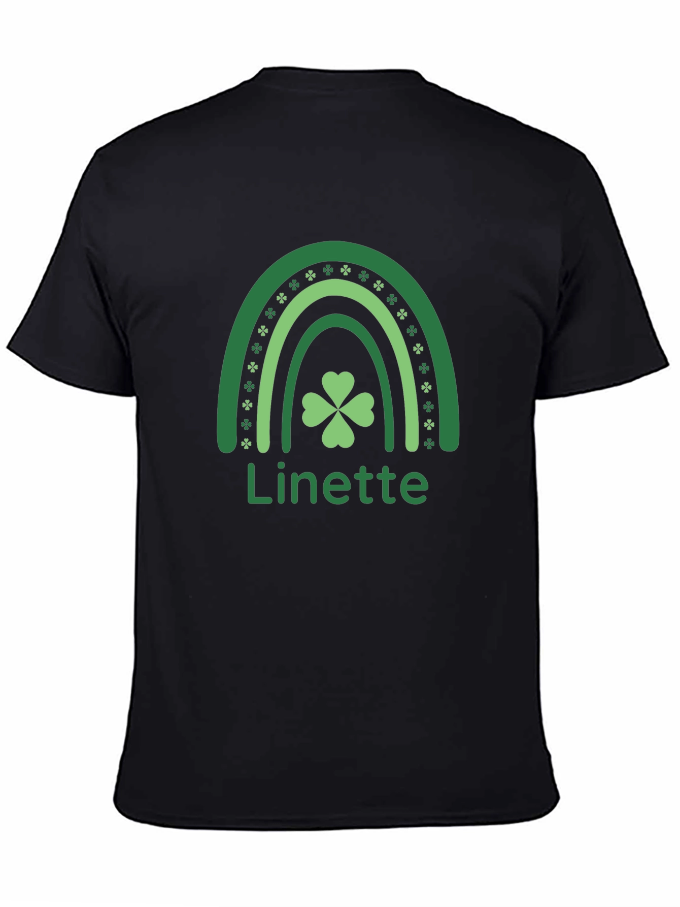 St. Patricks Day Linette Rainbow Shamrock T-Shirt