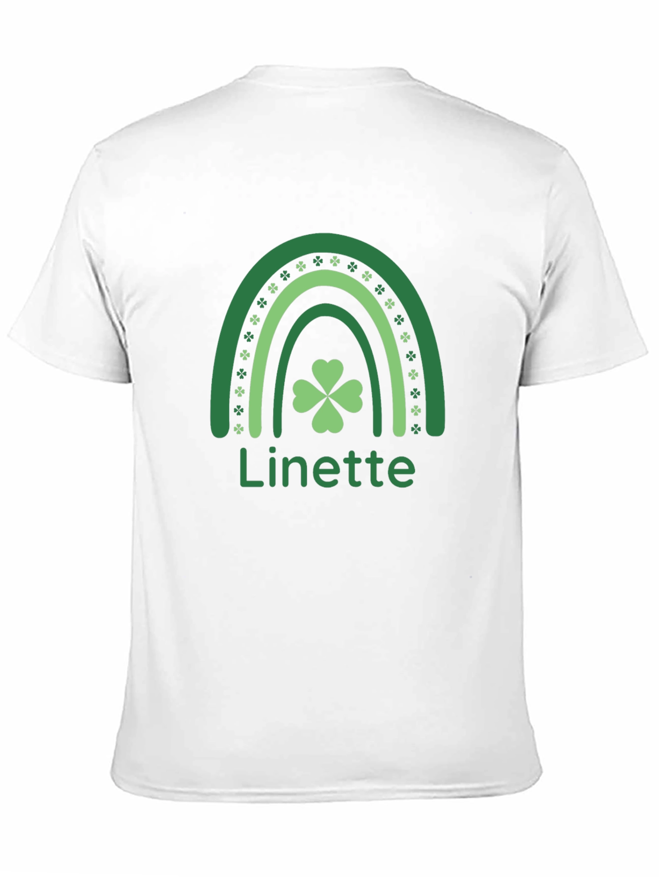 St. Patricks Day Linette Rainbow Shamrock T-Shirt
