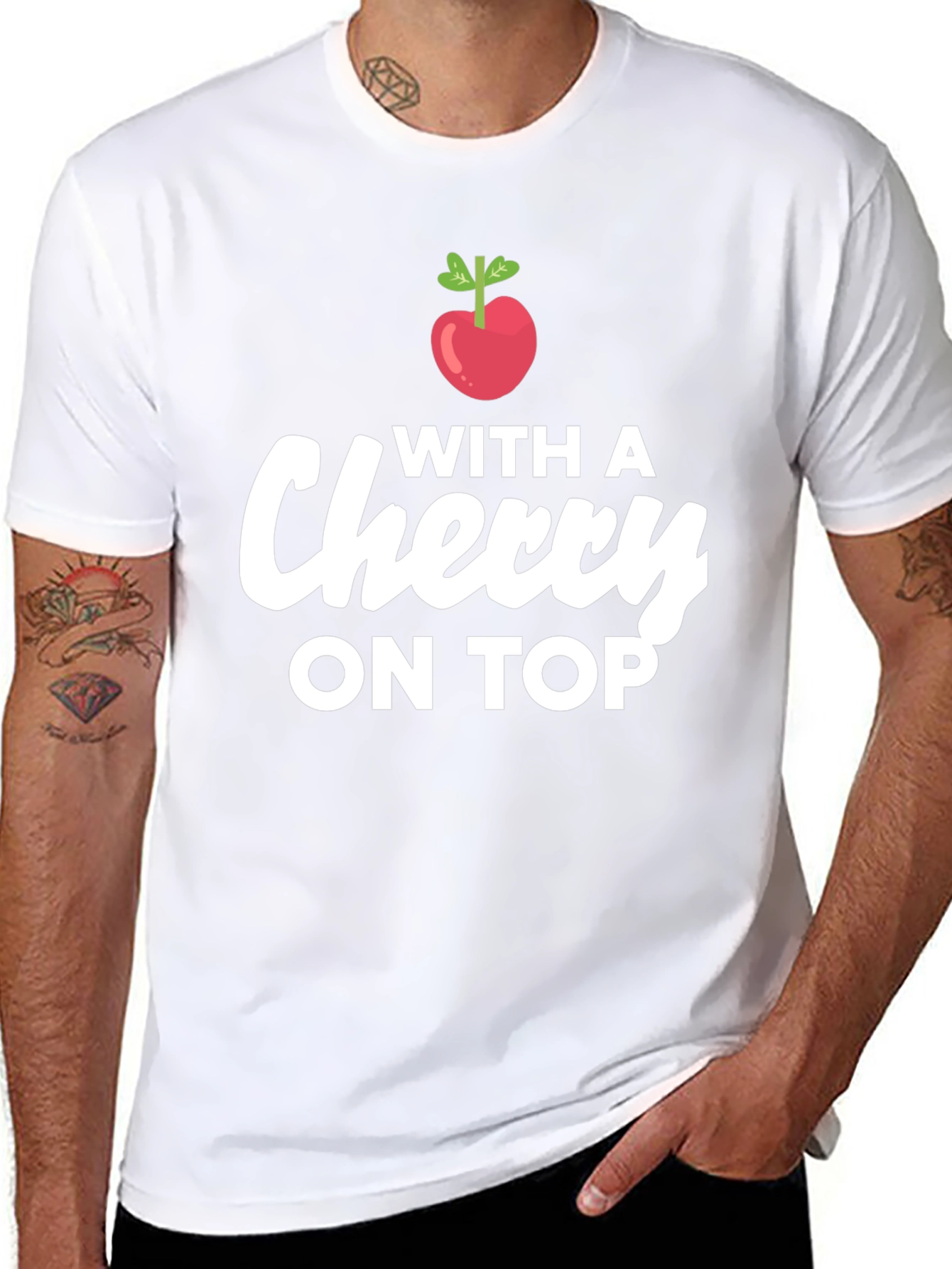 Cherry On Top Graphic T-Shirt - Fun & Stylish!