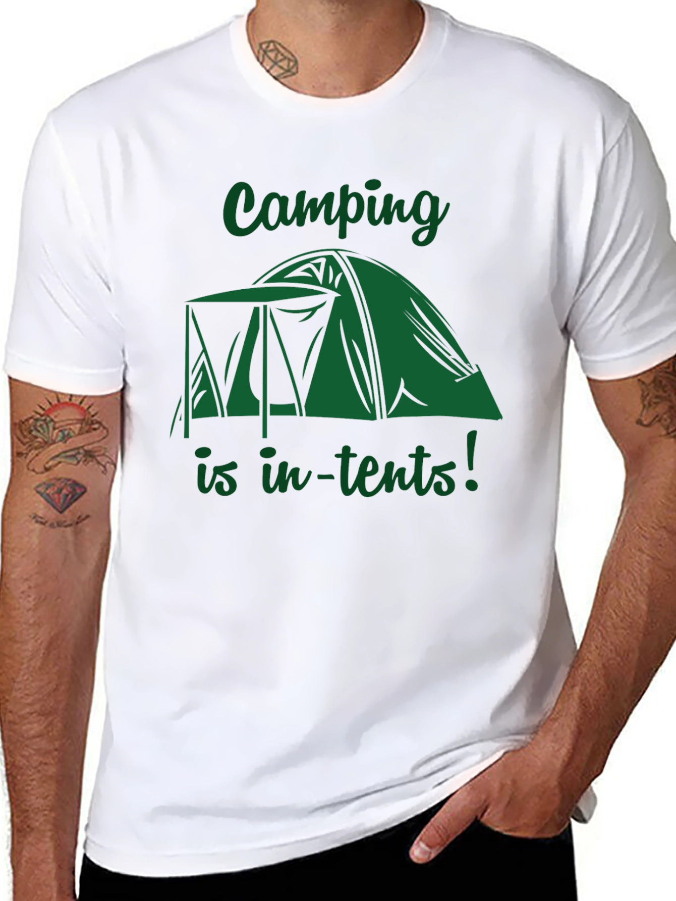 Camping Is In-Tents! Graphic T-Shirt