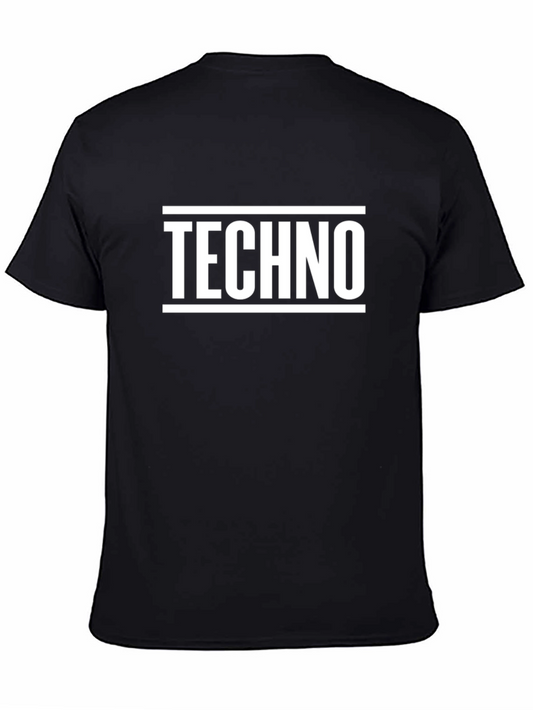 Techno Graphic Tee - Bold Minimalist Design