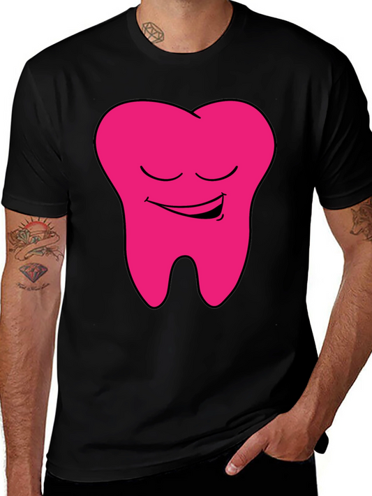 Funny Smiling Tooth Graphic Tee - Dental Humor Shirt