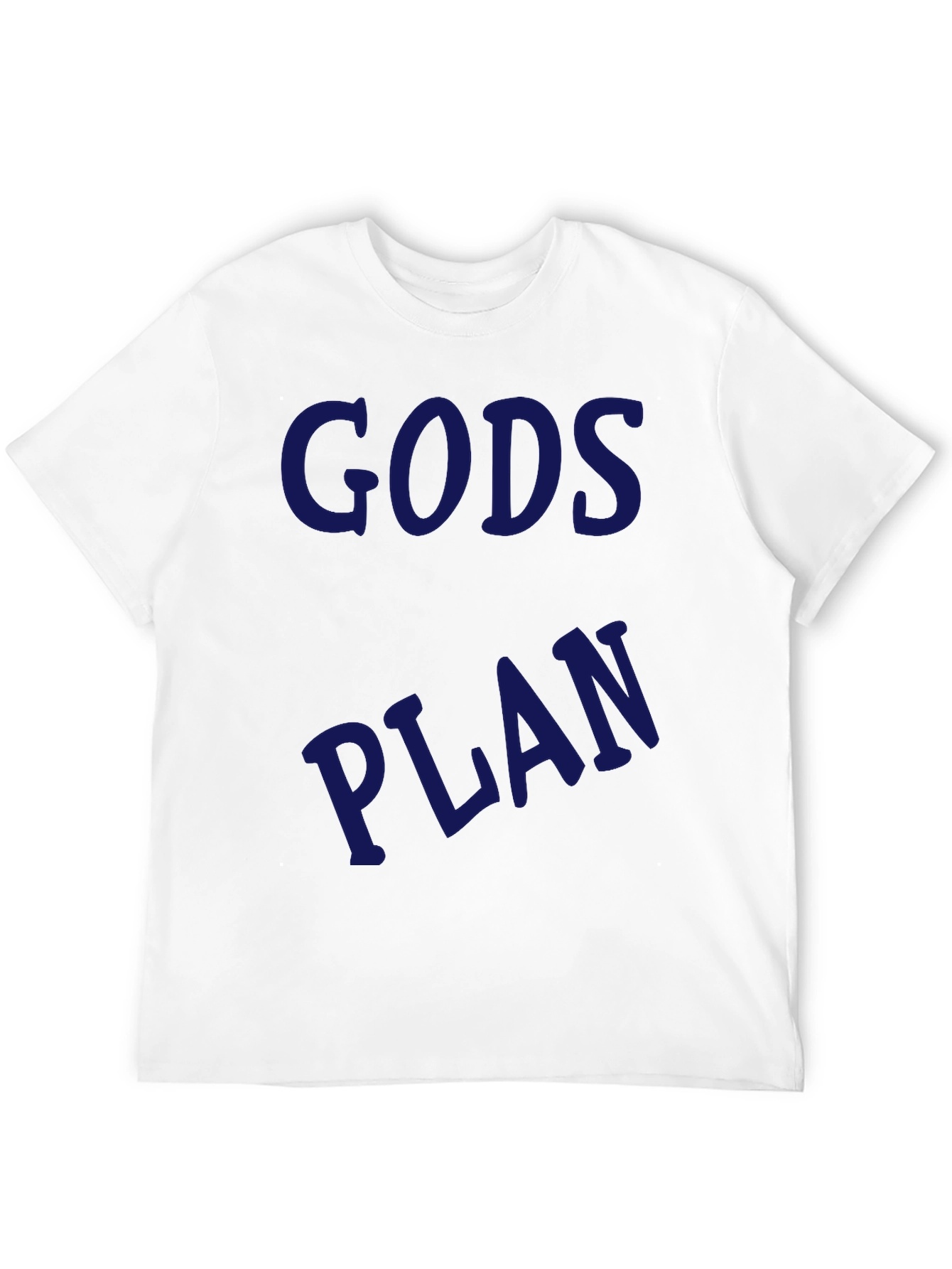 Gods Plan Graphic Tee - Black Casual T-Shirt