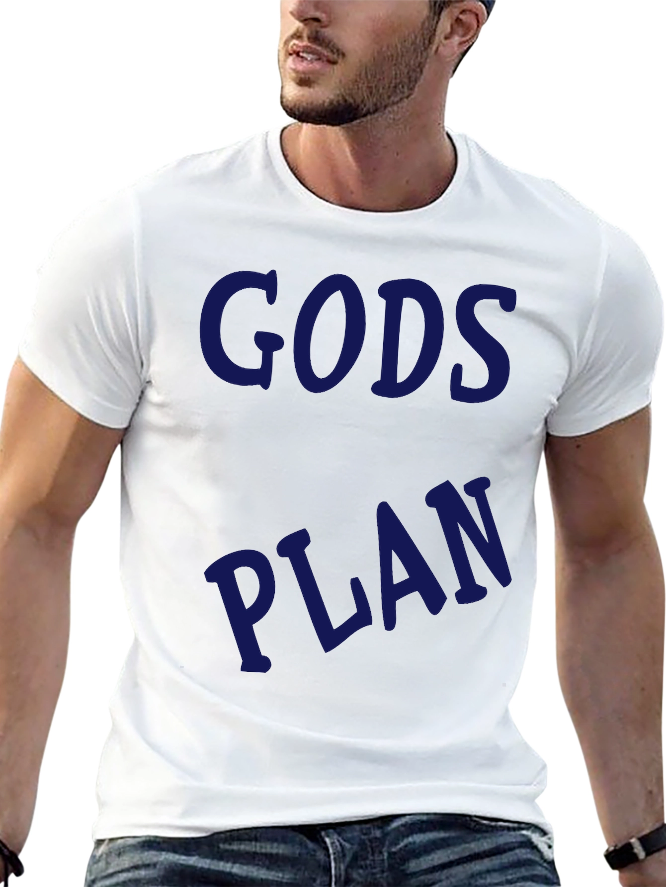 Gods Plan Graphic Tee - Black Casual T-Shirt