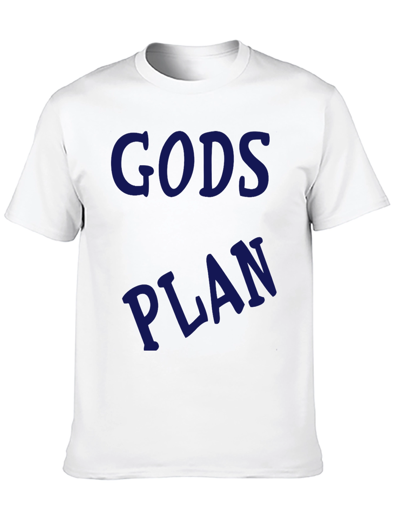 Gods Plan Graphic Tee - Black Casual T-Shirt