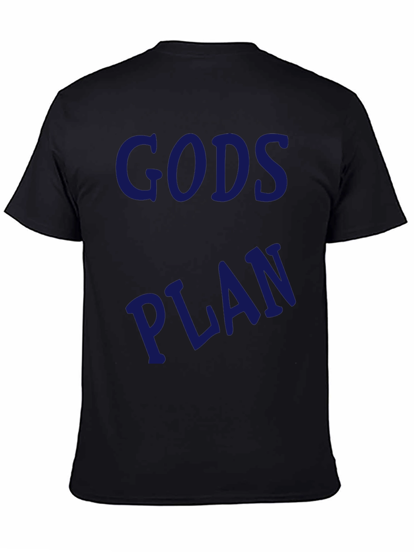 Gods Plan Graphic Tee - Black Casual T-Shirt