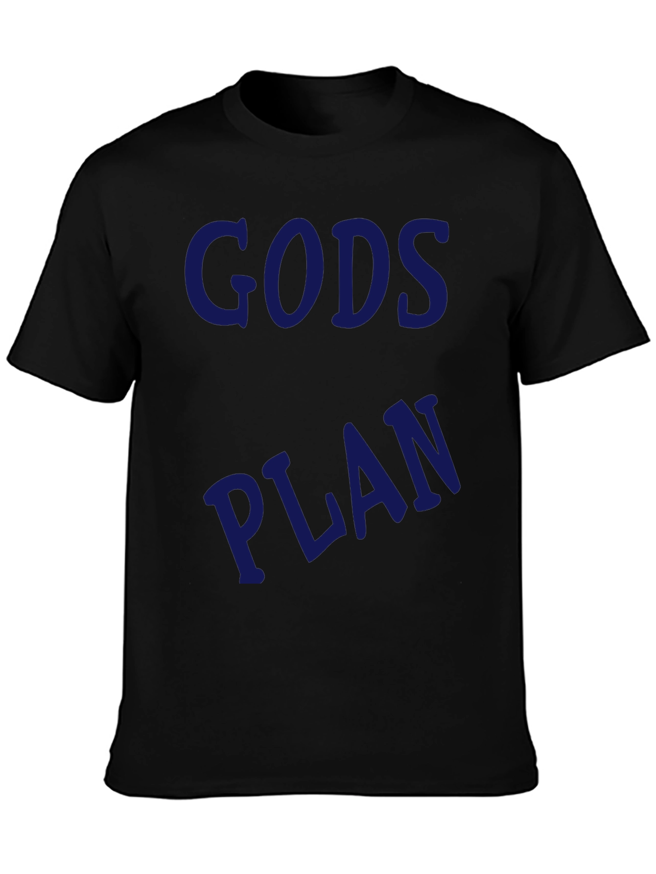 Gods Plan Graphic Tee - Black Casual T-Shirt