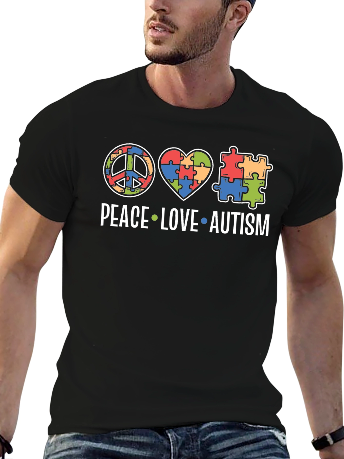 Peace Love Autism T-Shirt
