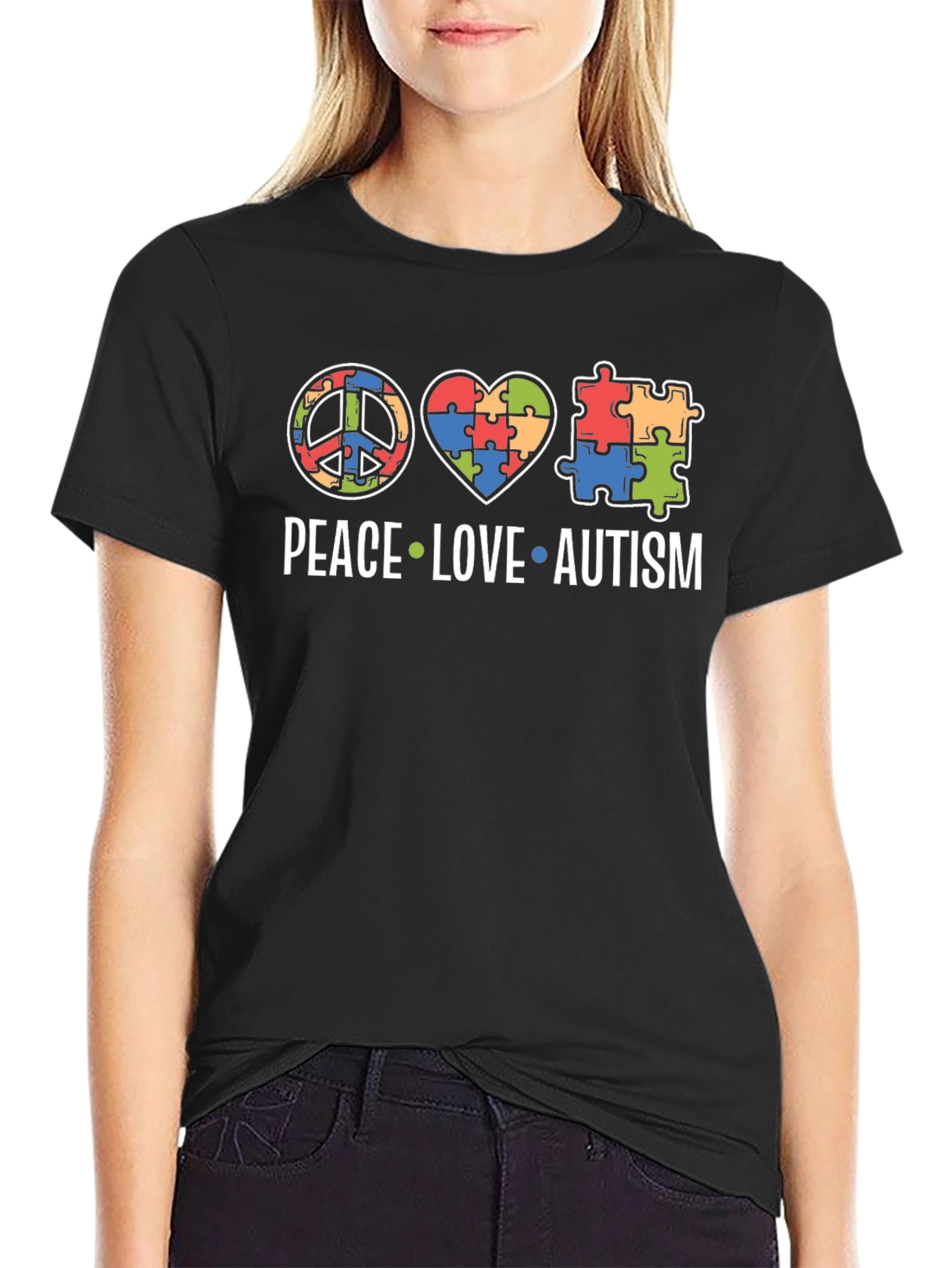 Peace Love Autism T-Shirt