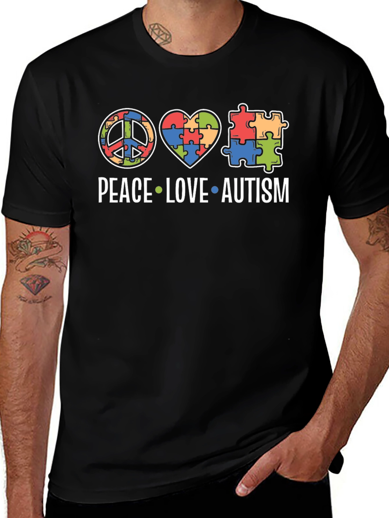Peace Love Autism T-Shirt