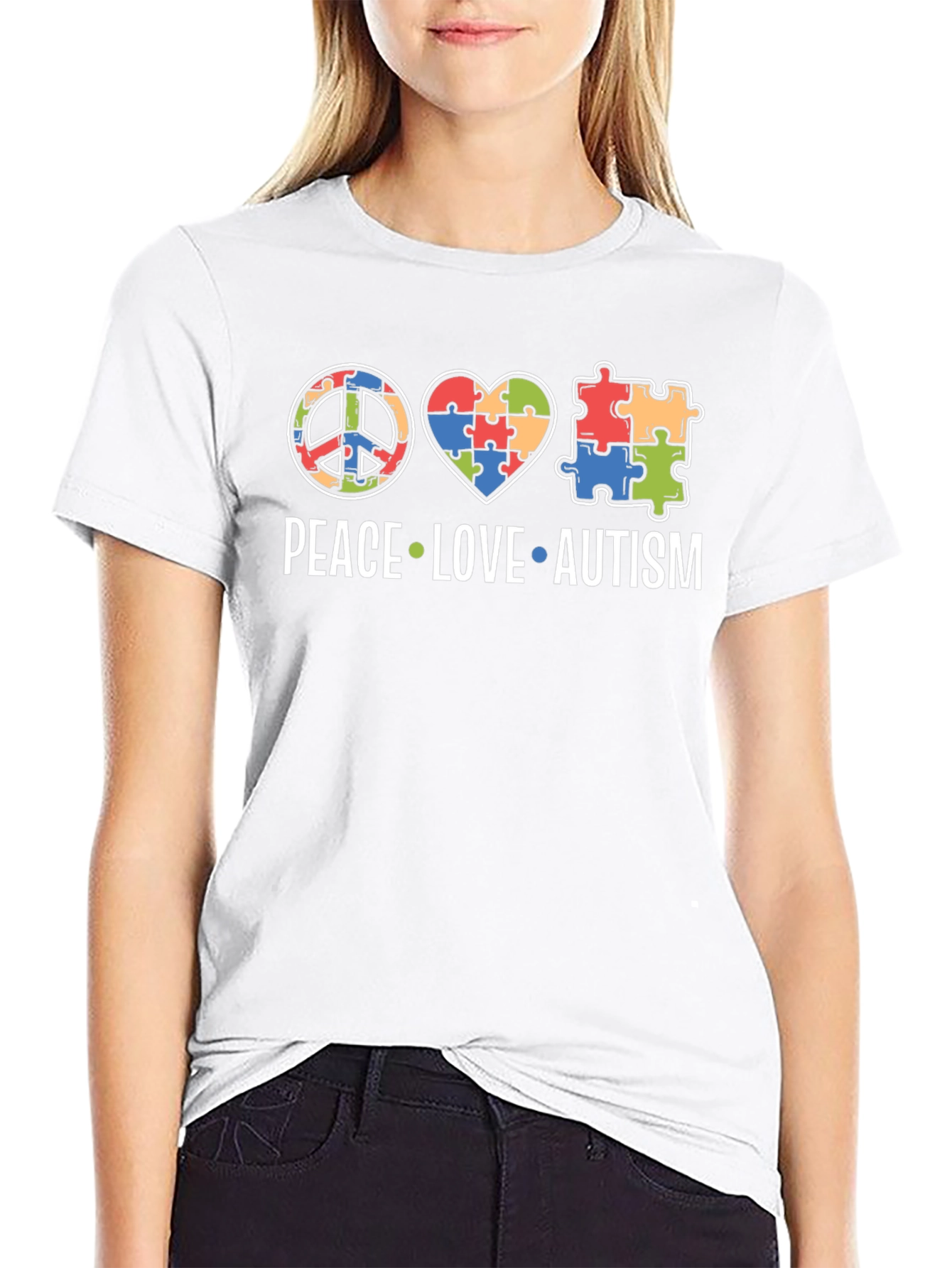 Peace Love Autism T-Shirt