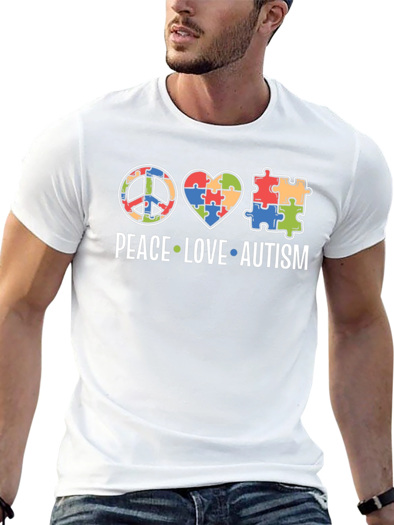 Peace Love Autism T-Shirt