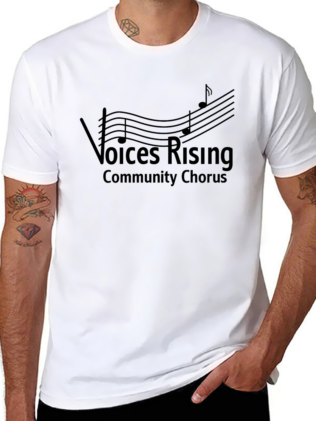 Voices Rising Chorus T-Shirt - Community Music Tee