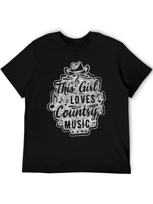 This Girl Loves Country Music Graphic Tee