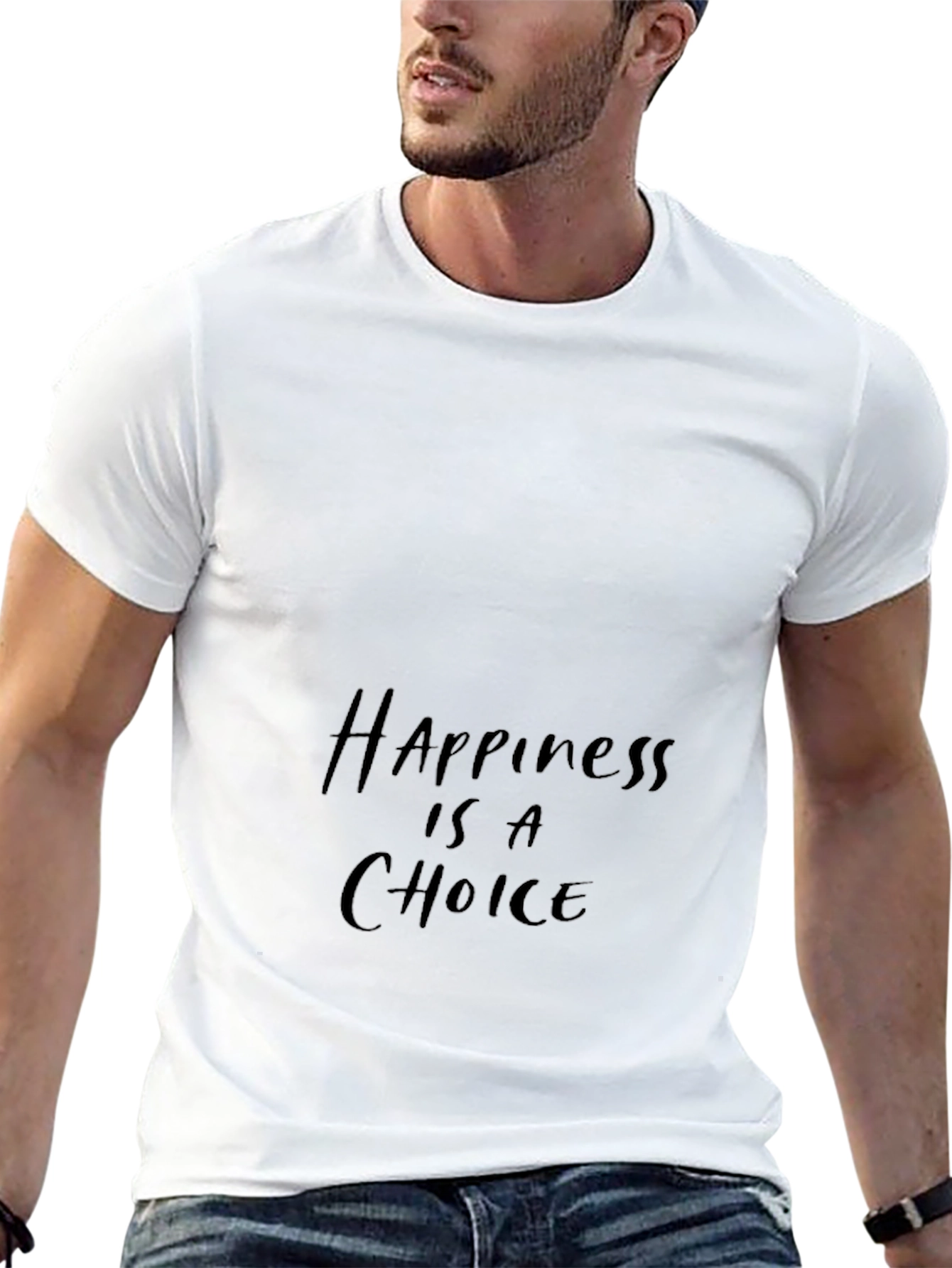 Happiness is a Choice Black T-Shirt