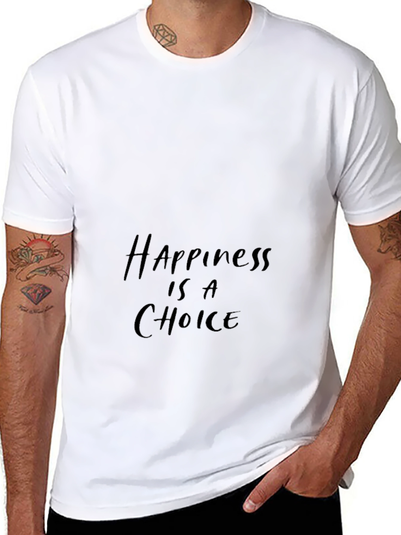 Happiness is a Choice Black T-Shirt