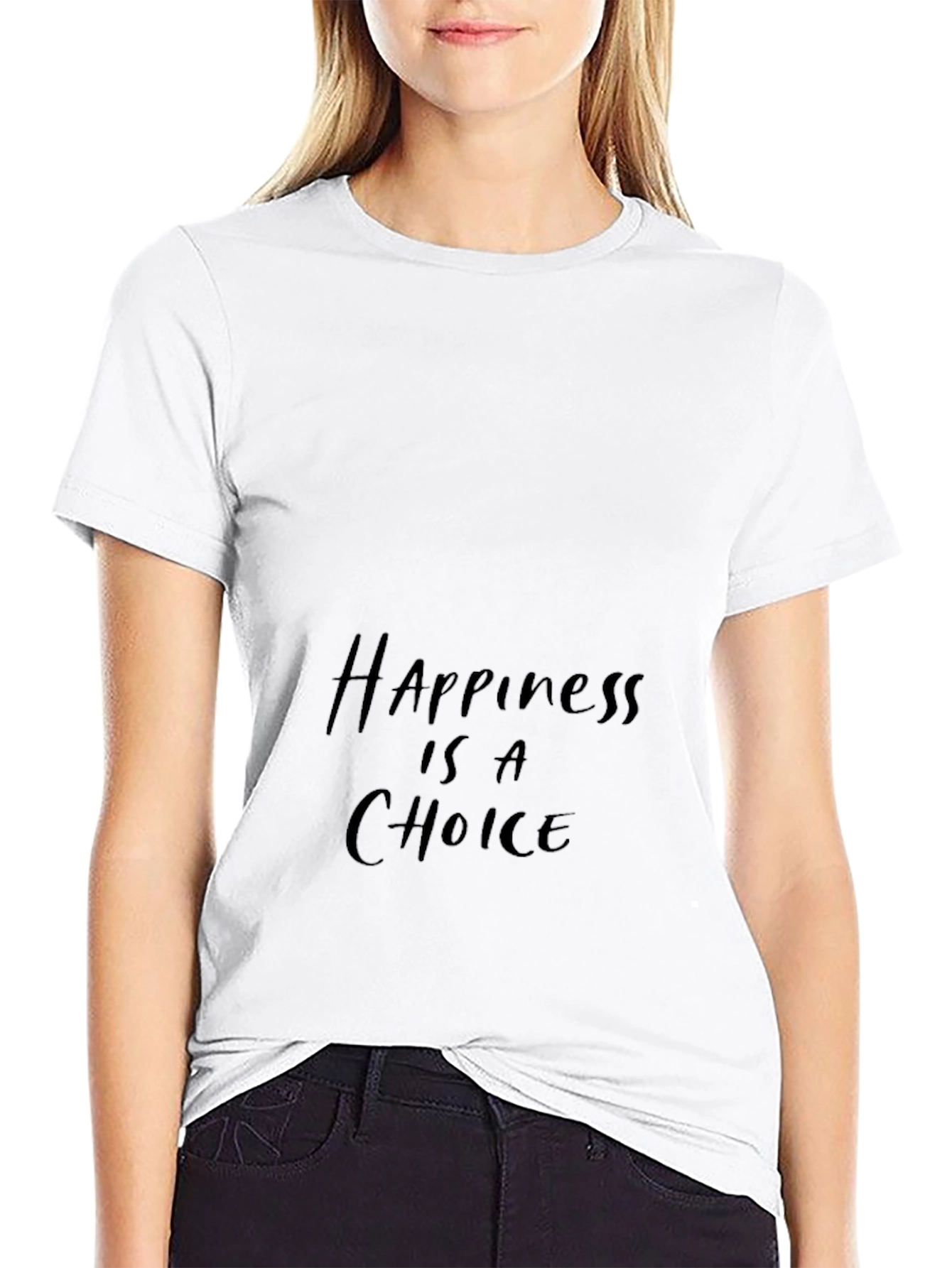 Happiness is a Choice Black T-Shirt