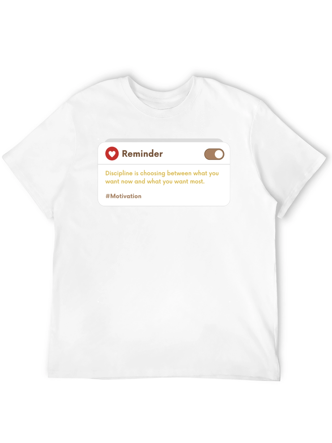 Reminder Motivation Black T-Shirt