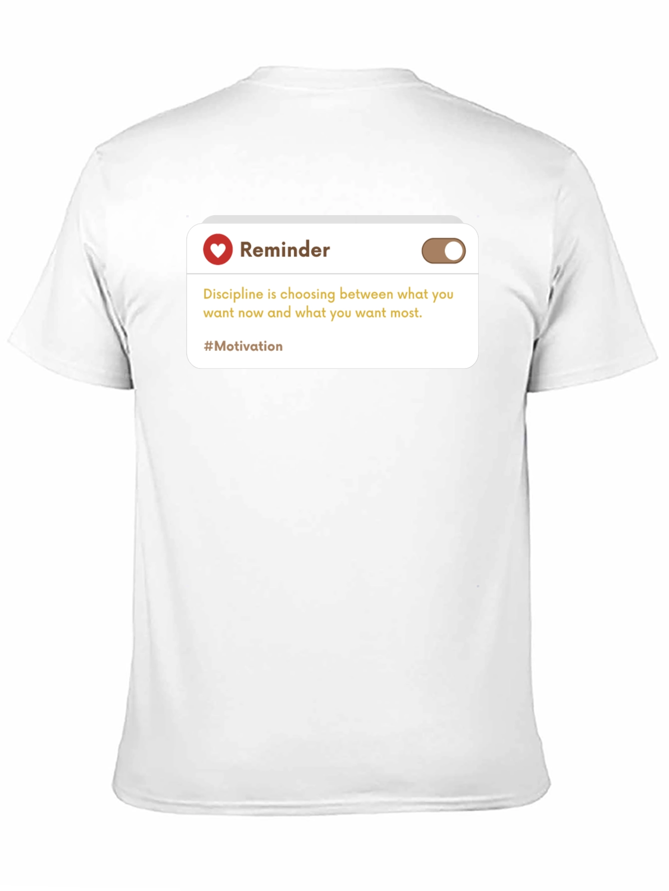 Reminder Motivation Black T-Shirt