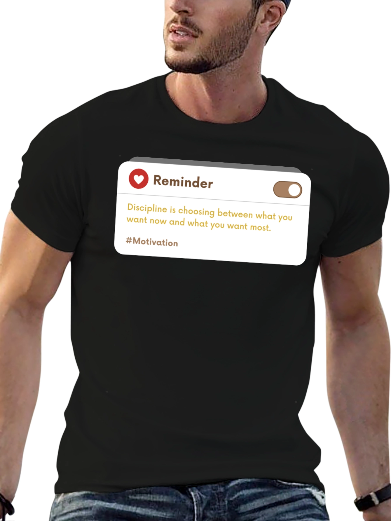 Reminder Motivation Black T-Shirt