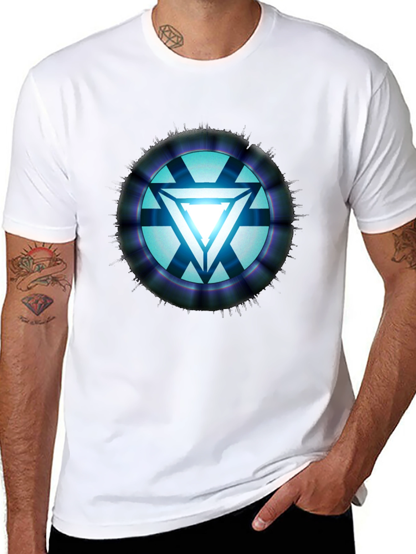 Arc Reactor Graphic T-Shirt - Sci-Fi Style