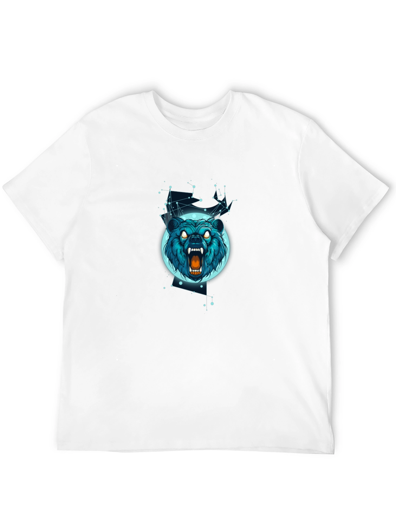 Bear Constellation Graphic Tee - Black
