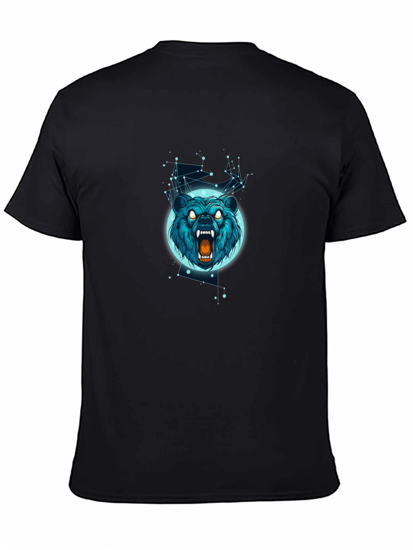 Bear Constellation Graphic Tee - Black
